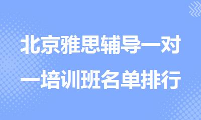 北京雅思辅导一对一培训班名单排行榜