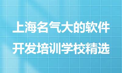 上海名气大的软件开发培训学校精选可靠榜首一览