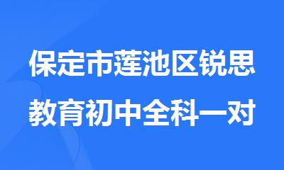 保定市莲池区锐思教育初中全科一对一补习班