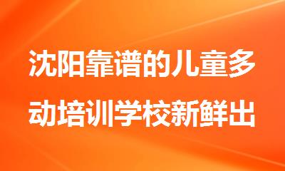 沈阳靠谱的儿童多动培训学校新鲜出炉