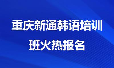 重庆新通韩语培训班火热报名