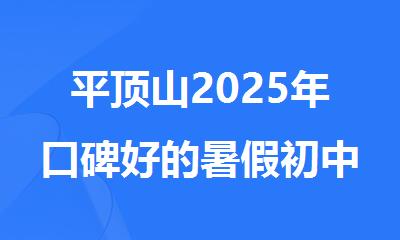 平顶山2025年口碑好的暑假初中补习机构推荐