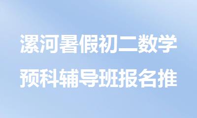 漯河暑假初二数学预科辅导班报名推荐人气榜首一览