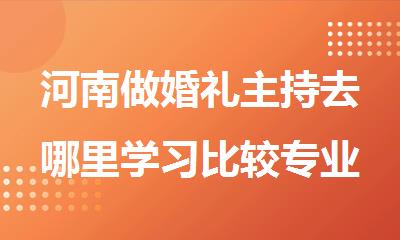 河南做婚礼主持去哪里学习比较专业