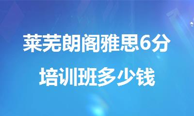 莱芜朗阁雅思6分培训班多少钱