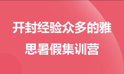 开封经验众多的雅思暑假集训营