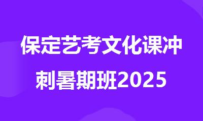 保定艺考文化课冲刺暑期班2025全封闭集训营