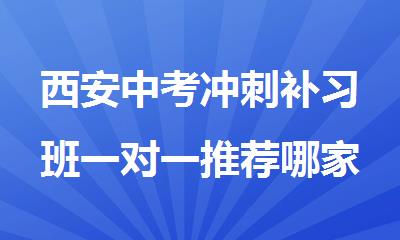 西安中考冲刺补习班一对一推荐哪家比较好