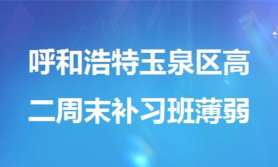 呼和浩特玉泉区高二周末补习班薄弱科目专项突破见效快