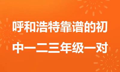 呼和浩特靠谱的初中一二三年级一对一教育机构