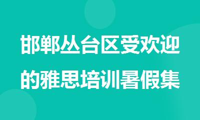 邯郸丛台区受欢迎的雅思培训暑假集训营
