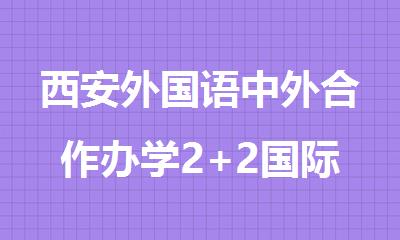 西安外国语中外合作办学2+2国际本科招生中