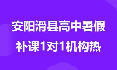 安阳滑县高中暑假补课1对1机构热荐名单出炉
