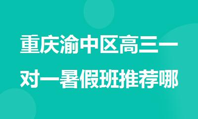 重庆渝中区高三一对一暑假班推荐哪家