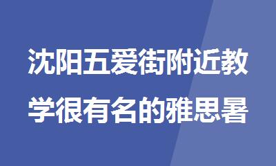 沈阳五爱街附近教学很有名的雅思暑假集训班有哪些