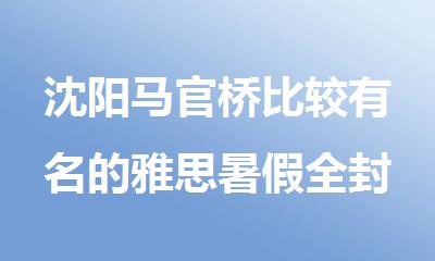 沈阳马官桥比较有名的雅思暑假全封闭培训机构