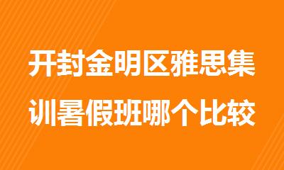 开封金明区雅思集训暑假班哪个比较好