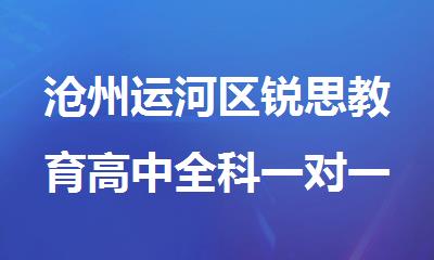 沧州运河区锐思教育高中全科一对一补习