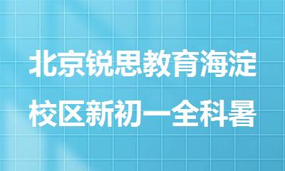 北京锐思教育海淀校区新初一全科暑期培训机构