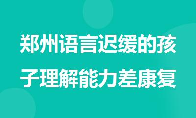 郑州语言迟缓的孩子理解能力差康复机构口碑精选推荐