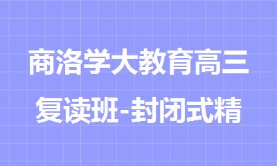 商洛学大教育高三复读班-封闭式精品小班