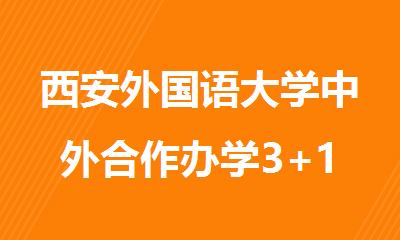 西安外国语大学中外合作办学3+1国际本科
