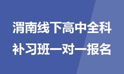 渭南线下高中全科补习班一对一报名