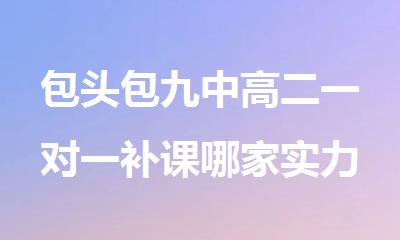 包头包九中高二一对一补课哪家实力强