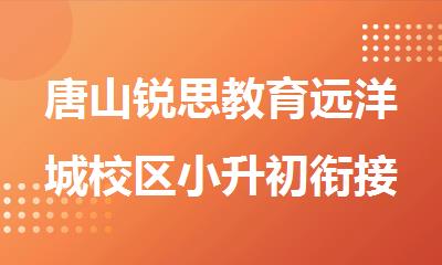 唐山锐思教育远洋城校区小升初衔接暑假培训学校