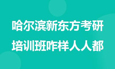 哈尔滨新东方考研培训班咋样人人都爱的集训营来啦