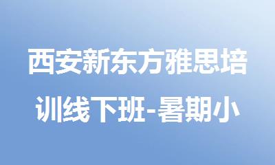 西安新东方雅思培训线下班-暑期小班辅导