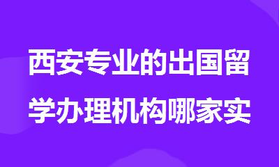 西安专业的出国留学办理机构哪家实力强