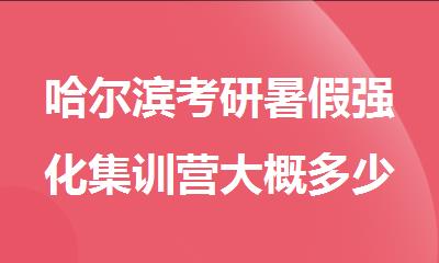 哈尔滨考研暑假强化集训营大概多少钱