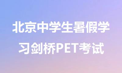 北京中学生暑假学习剑桥PET考试培训机构排名