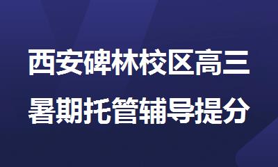 西安碑林校区高三暑期托管辅导提分机构推荐