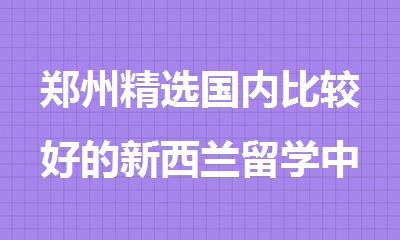 郑州精选国内比较好的新西兰留学中介机构排名一览