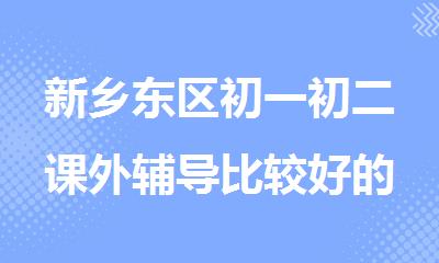新乡东区初一初二课外辅导比较好的班有哪些
