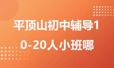 平顶山初中辅导10-20人小班哪家补课效果好