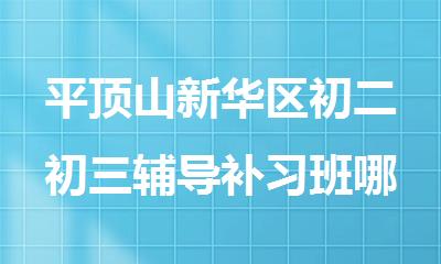 平顶山新华区初二初三辅导补习班哪家教学强