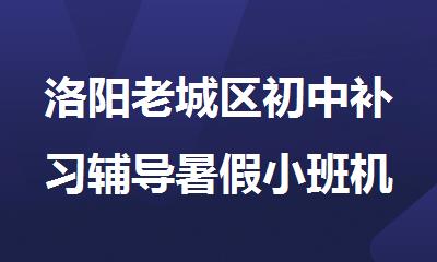 洛阳老城区初中补习辅导暑假小班机构哪家好