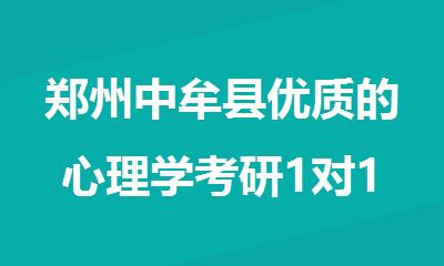 郑州中牟县优质的心理学考研1对1线下辅导班