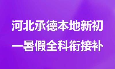 河北承德本地新初一暑假全科衔接补习机构