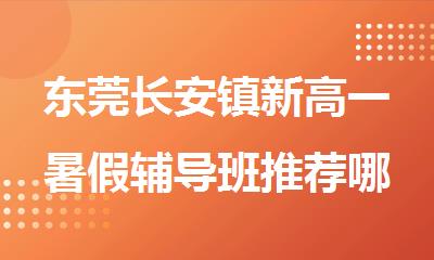 东莞长安镇新高一暑假辅导班推荐哪家机构名单榜首一览