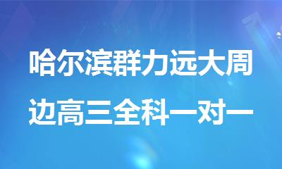 哈尔滨群力远大周边高三全科一对一辅导班哪家教学好