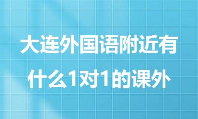 大连外国语附近有什么1对1的课外辅导班老师可靠