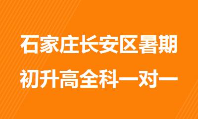 石家庄长安区暑期初升高全科一对一辅导培训班