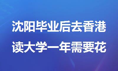 沈阳毕业后去香港读大学一年需要花费多少钱
