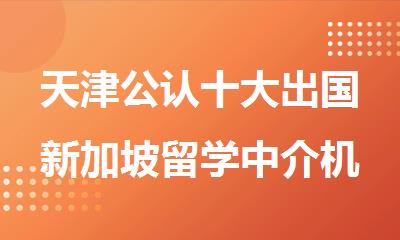 天津公认十大出国新加坡留学中介机构名单榜首一览表