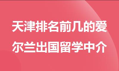 天津排名前几的爱尔兰出国留学中介有哪些