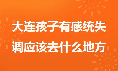 大连孩子有感统失调应该去什么地方干预训练好